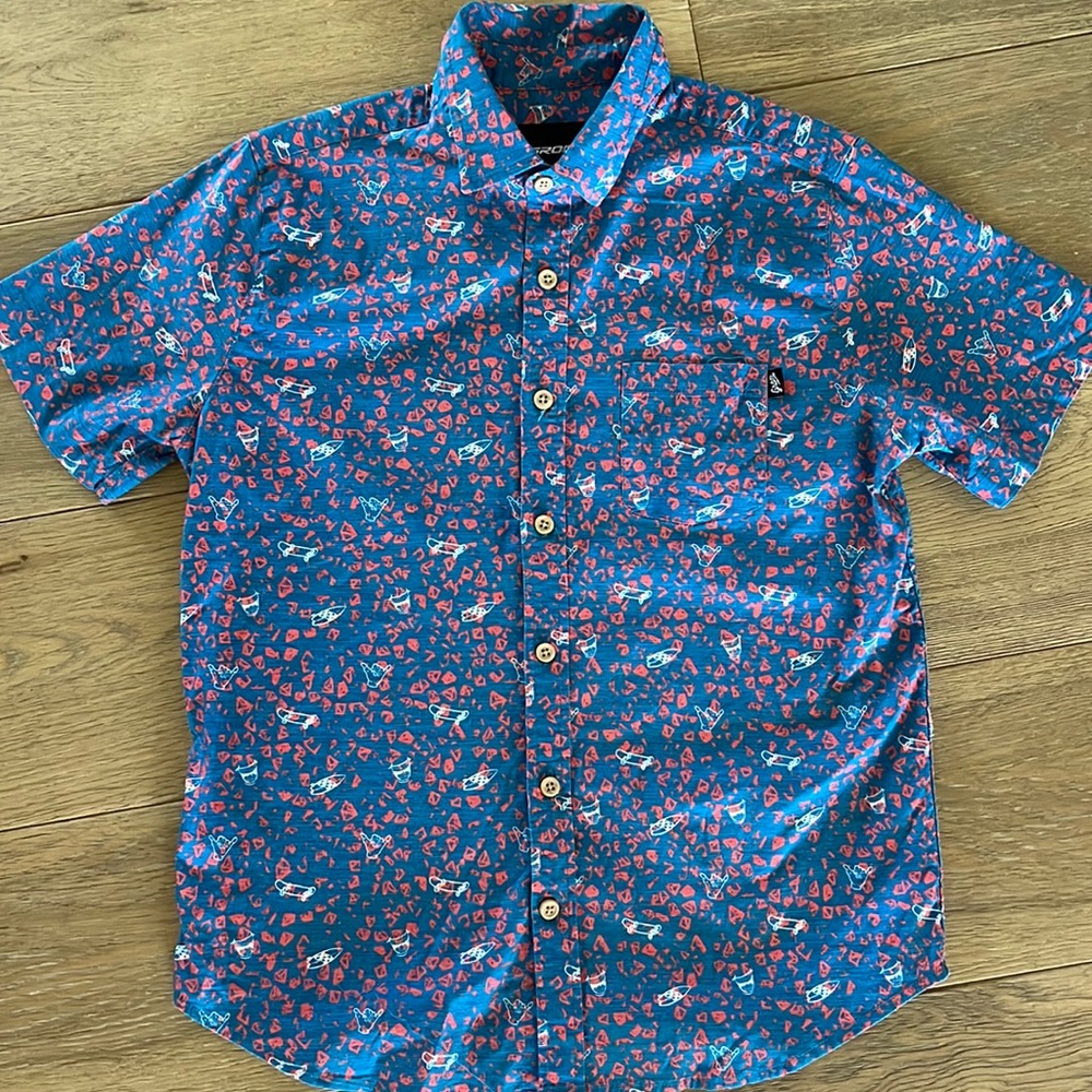 GROM Boys short sleeve button down